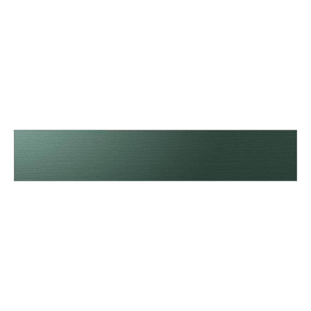 Bespoke Middle Panel in Emerald Green Steel for 4-Door French Door Refriger