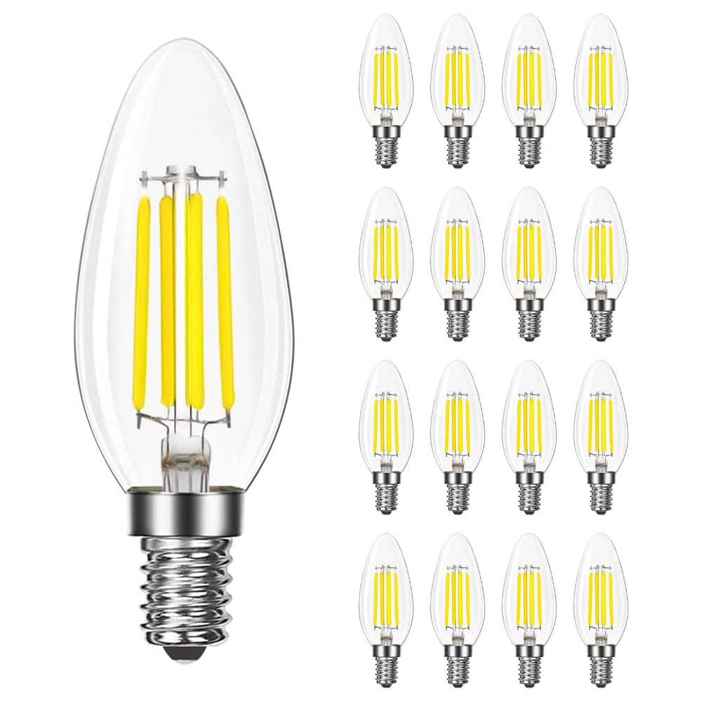 75W Equivalent LED Candelabra Bulb, 8W, 1000 Lumens, 4000K Cool White, Dimmable, Enclosed Fixture and Wet Rated, 16 Pack price history on PriceWatchPro