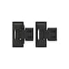 Black Compact Butterfly Hinge Kit (2-Pack)