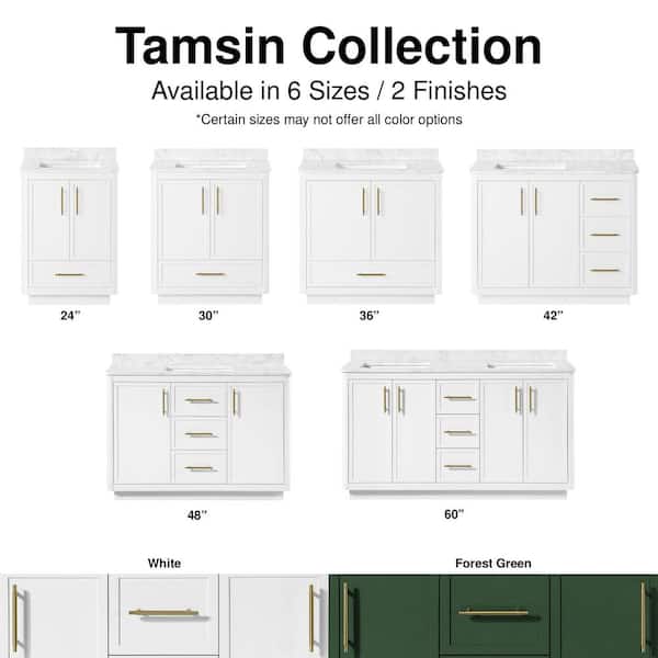 サントリーニホワイト Abruzzo 36 in. Freestanding Storage Bath Vanity Cabinet in
