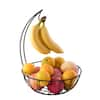 Spectrum Euro Small Fruit Tree & Basket, Produce Saver Banana Holder & Fruit  Bowl for Kitchen Counter & Dining Table, Black A18910 - The Home Depot