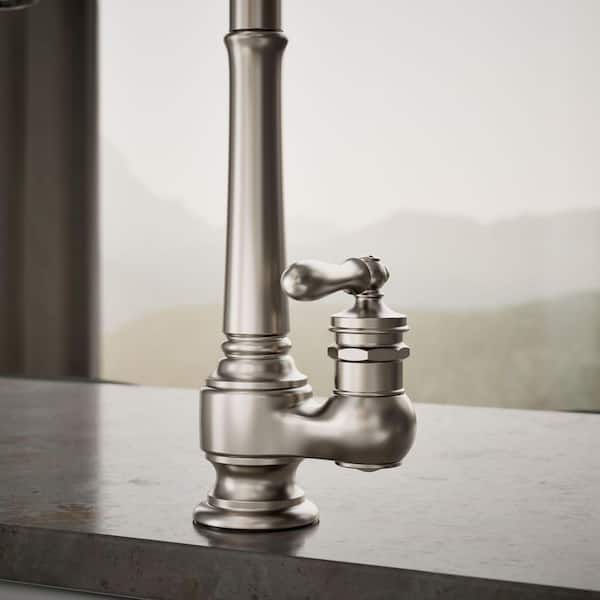 KOHLER Artifacts Single-Handle Pull-Down Sprayer Kitchen Faucet in