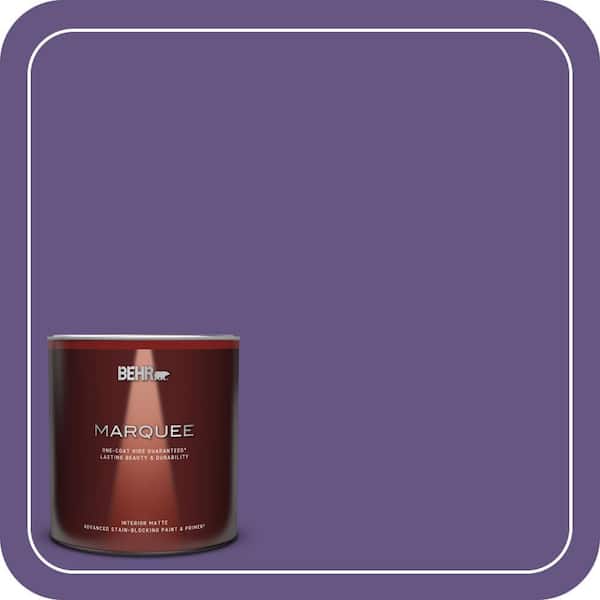 BEHR MARQUEE 1 qt. #PPU16-02 Vigorous Violet Matte Interior Paint & Primer