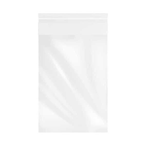 200 Pcs 5'' x 7'' Crystal Clear Resealable Cello Poly Bags for Bakery, Adhesive Treat, Candle, Soap, Cookie