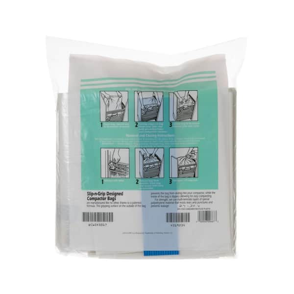 Kitchen Master Super Strong Lined PAPER TRASH COMPACTOR BAGS 12 PACK New!