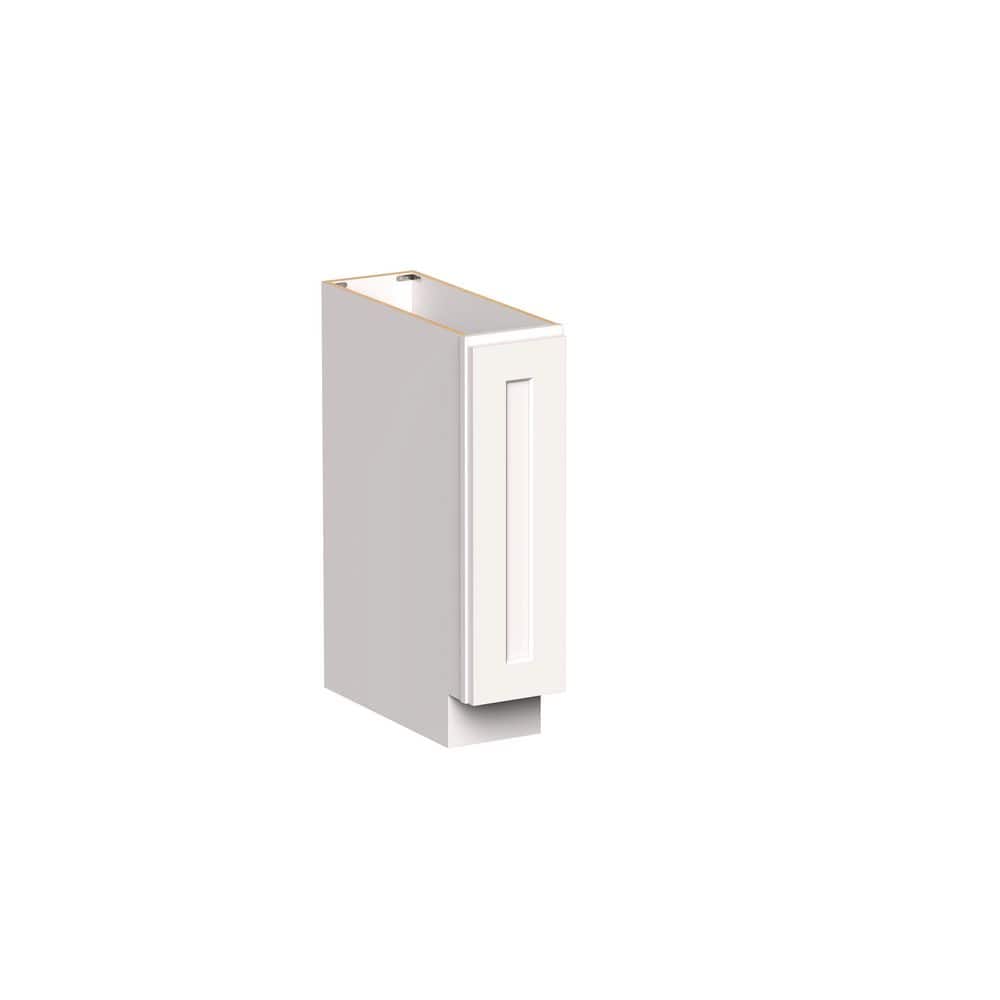 "Shaker Style 9"" W x 24"" D x 34.5"" H Wood Frame Ready to Assemble Full Height Door Base Kitchen Cabinet in Shaker White" price history on PriceWatchPro