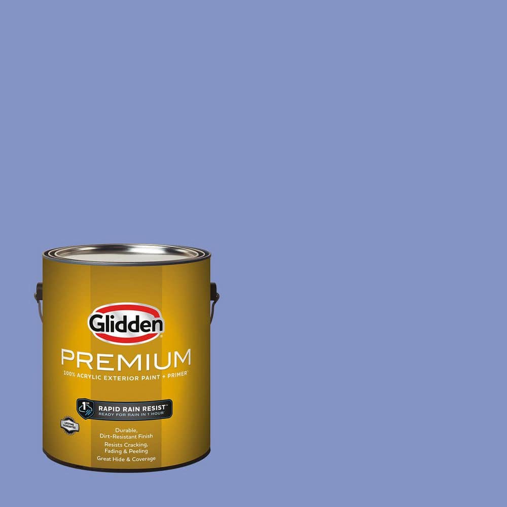 Glidden Premium 1 gal. Blue Hyacinth PPG1245-5 Satin Exterior