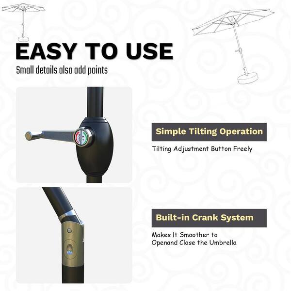 crank assembly patio umbrella Handle for Use, Replacement for Outdoor Umbrellas, Black : Patio, Lawn & Garden Please select the options you need carefully How to Replace an Umbrella