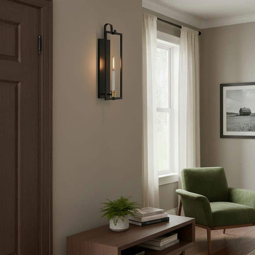 Stassi 1-Light Black Sconce price history on PriceWatchPro
