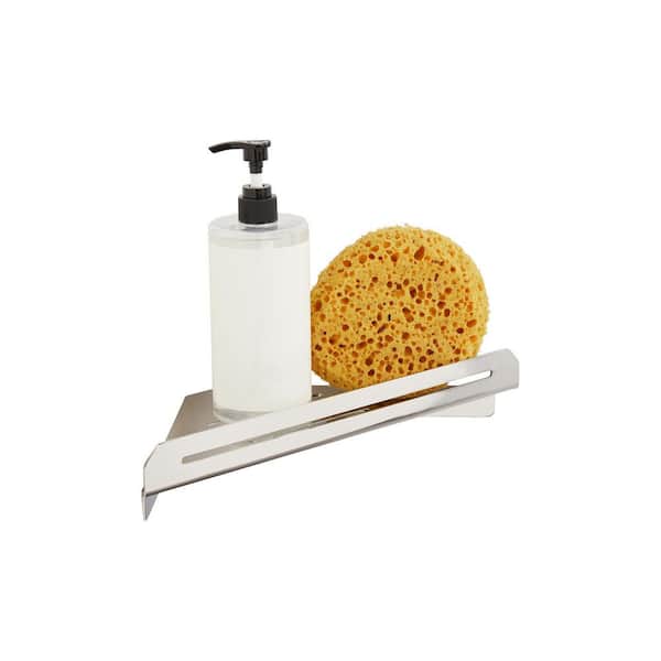 SEACHROME 14 in. x 8 in. Corner Shower Shelf in Polished