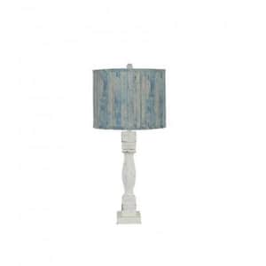 Josephine 29 .5 in. Distressed White Table Lamp
