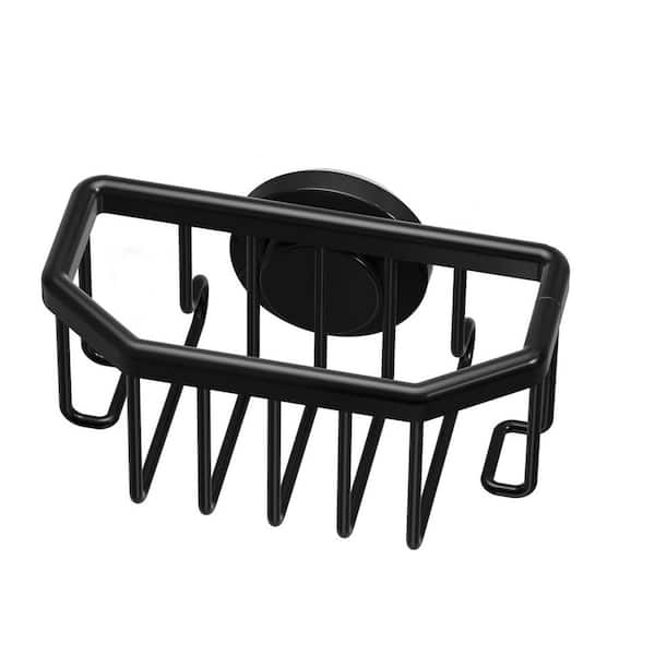 Rustproof Aluminum Sponge Holder w/ Strong Suction Cup, Removable for Sink