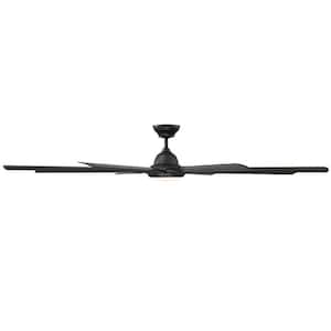 Hydra 96 in. LED Indoor/Outdoor Bronze 8-Blade Smart Ceiling Fan with 3000K Light Kit and Wall Control