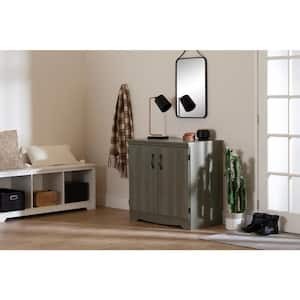 Farnel 2-Door Storage Cabinet, Gray Maple