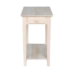 Unfinished Storage End Table