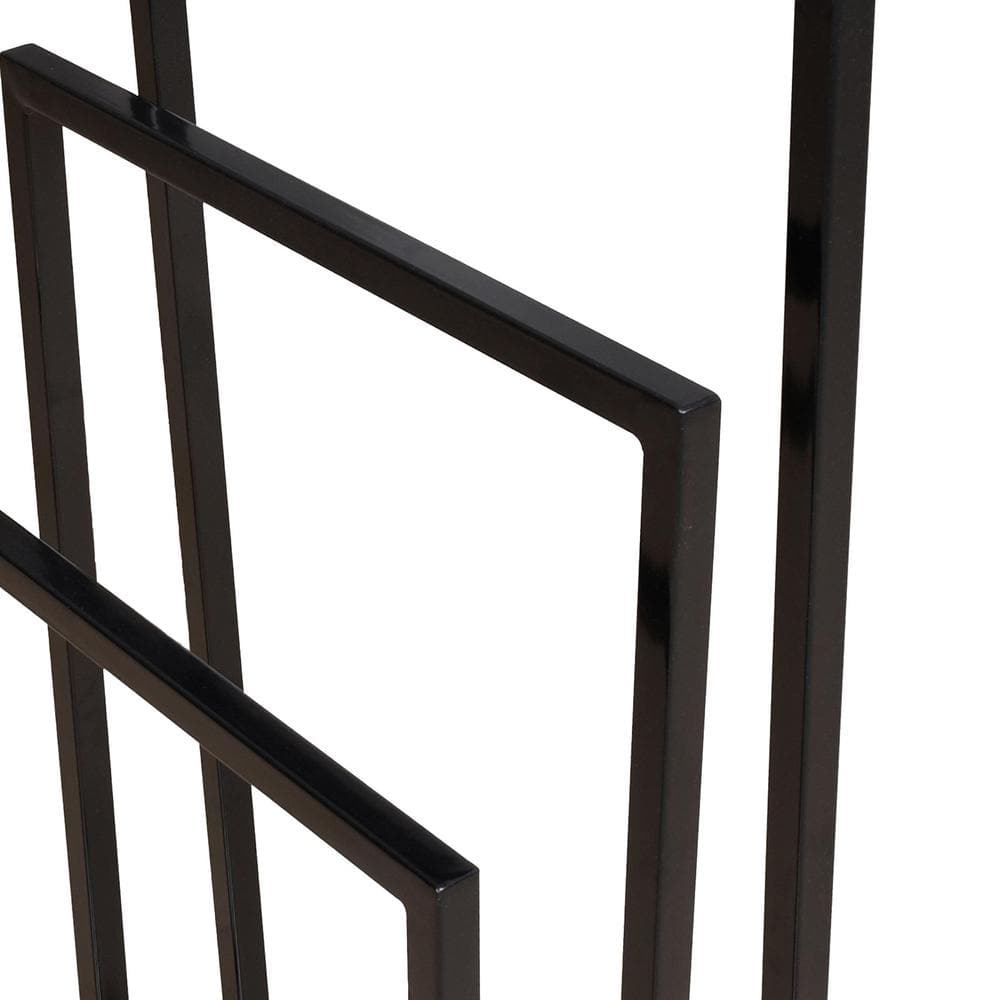 Freestanding Satin Chrome 3-Tier Metal Towel Rack