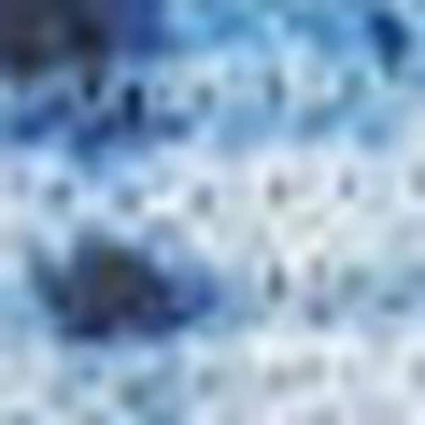 6' X 9' Blue Ombre Distressed Non Skid Area Rug