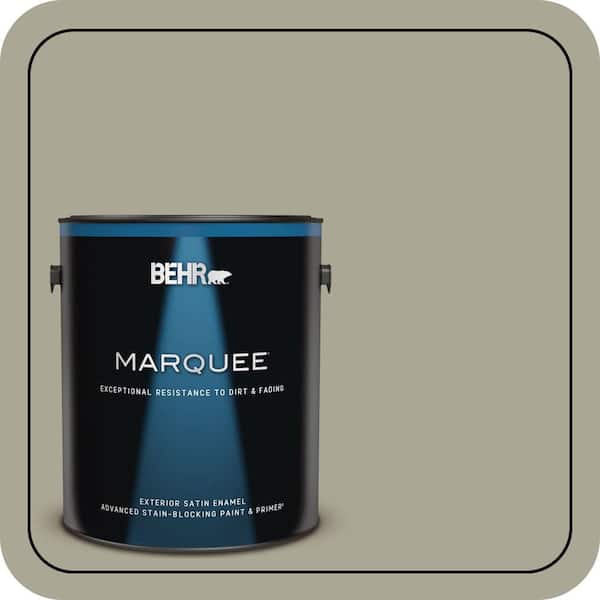 BEHR MARQUEE 1 gal. #N350-4 Jungle Camouflage Satin Enamel Exterior Paint & Primer