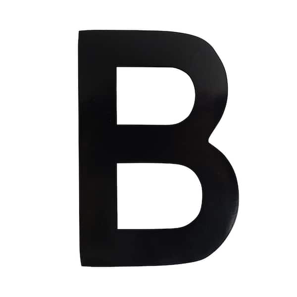 4 in. Black Floating House Letter B