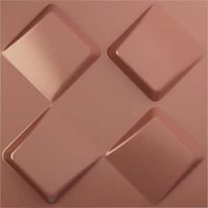 19-5/8"W x 19-5/8"H Bradley EnduraWall Decorative 3D Wall Panel, Champagne Pink (12-Pack for 32.04 Sq.Ft.)
