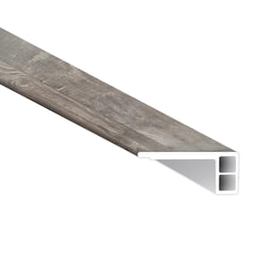 Herritage Driftwood 0.75 in. T x 2.75 in. W x 94 in. L Luxury Vinyl Flush Stair Nose Eased Edge Molding Trim