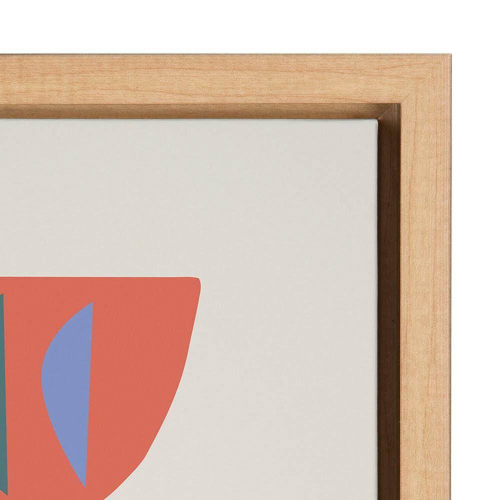 Mid-Century Modern Abstract Succulent Canvas Wall Art