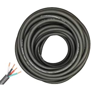 100 ft. 14/4 14-Gauge 4 Conductor 300-Volt Black SJOOW Cable Cord