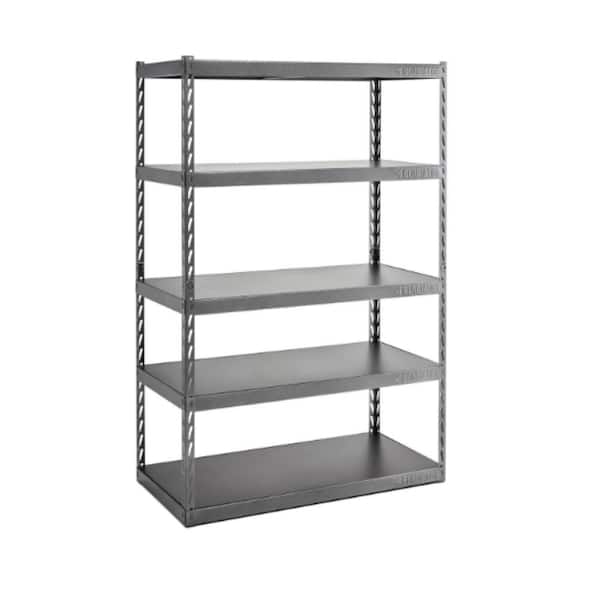 Gladiator 5-Tier Steel Garage Storage Shelving Unit with EZ Connect (48 in. W x 72 in. H x 24 in. D)