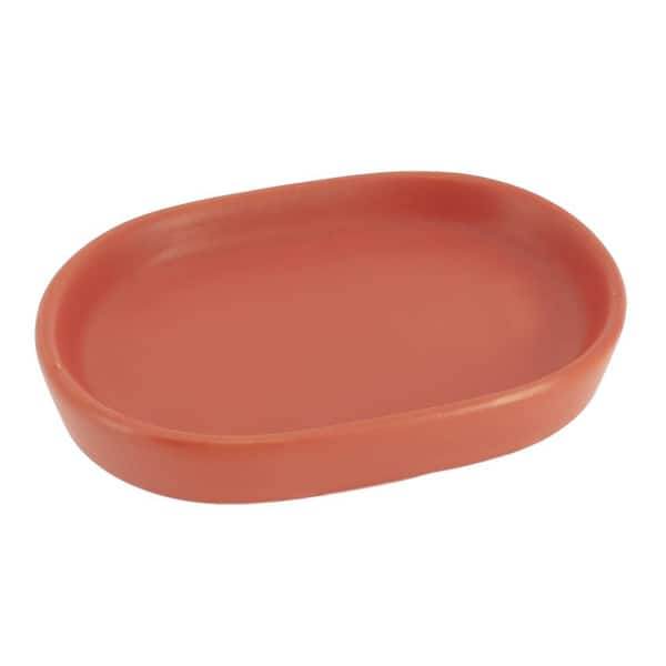 Smooth Freestanding Soap Dish Terracotta