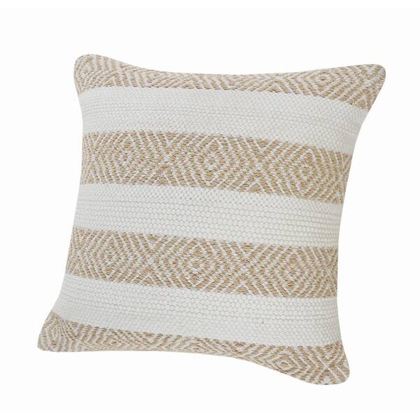 white and tan pillows