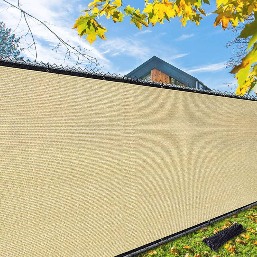 4 ft. x 50 ft. Fence Privacy Screen with Reinforced Bindings and Brass Grommets, Sand price history on PriceWatchPro