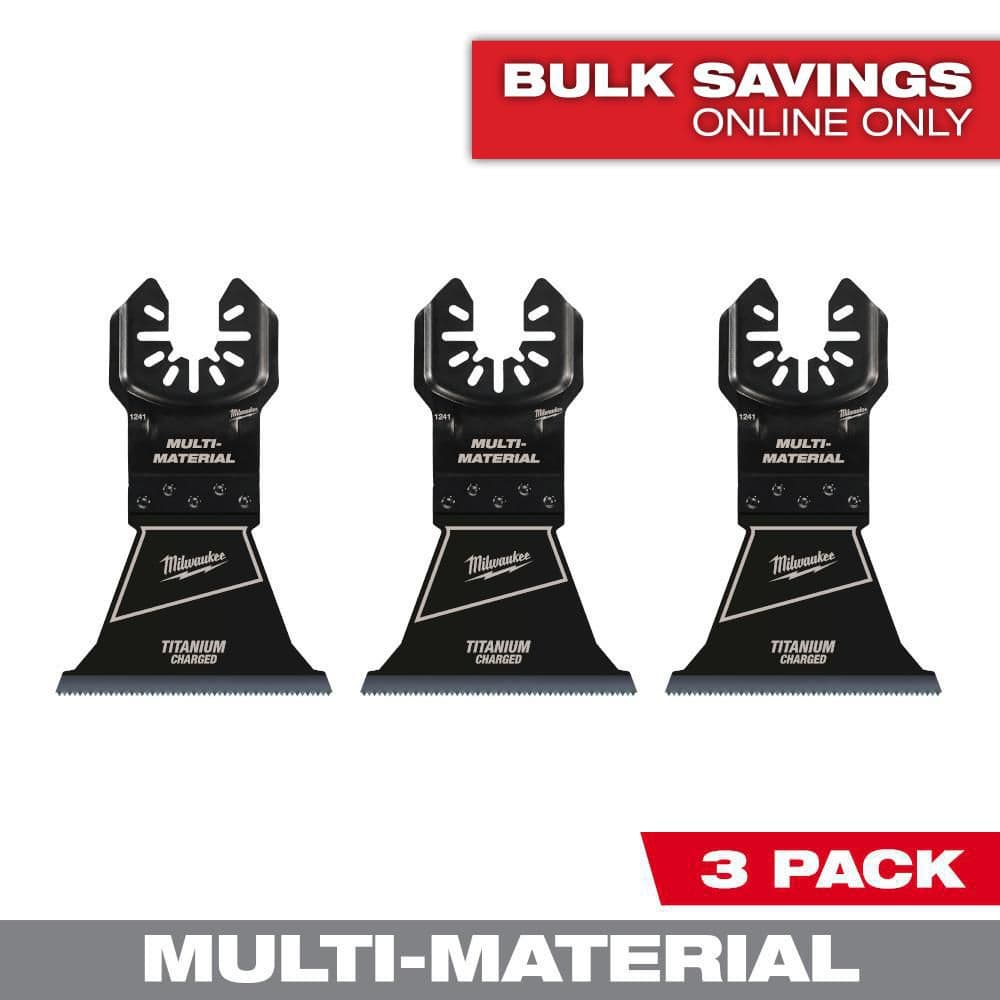2-1/2 in. Titanium Bi-Metal Universal Fit Wood and Metal Cutting Multi-Tool Oscillating Blade (3-Pack) price history on PriceWatchPro