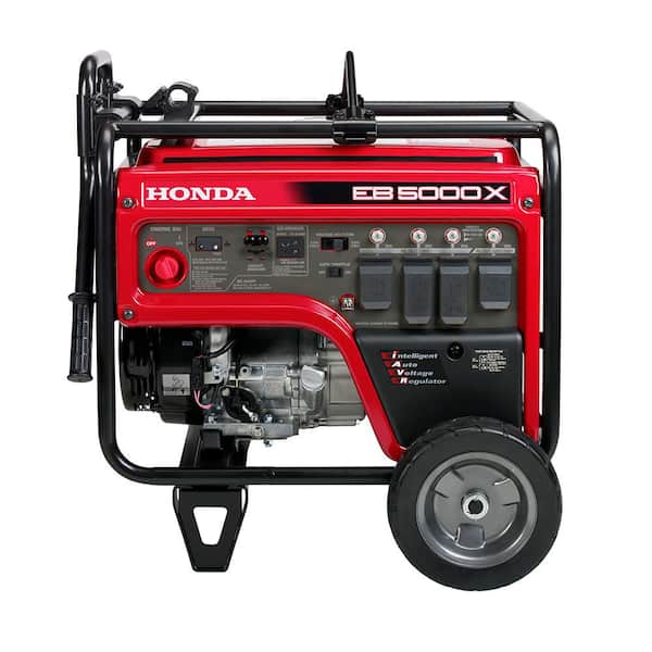 7000-Watts /4500-Watts Recoil Start Gasoline Industrial Portable Generator with Co-Minder, Wheel and Handle Kit