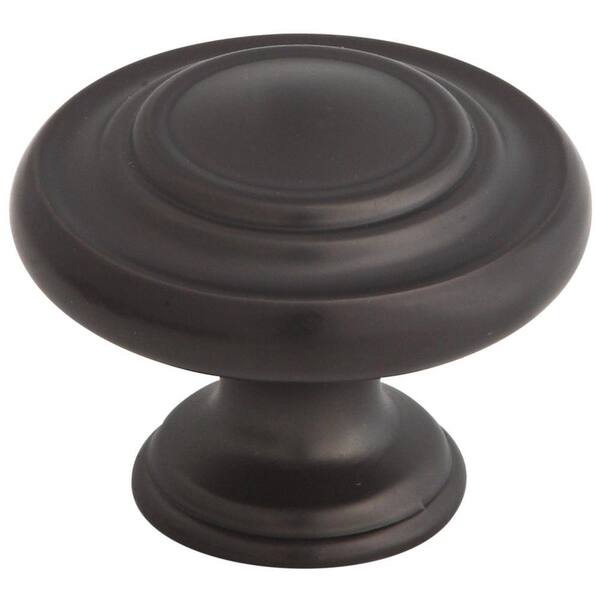 Stanley-National Hardware 1-1/3 in. Oil-Rubbed Bronze Round Cabinet Knob