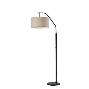 Max 66 in. 1-Light Black Bulb Pendant