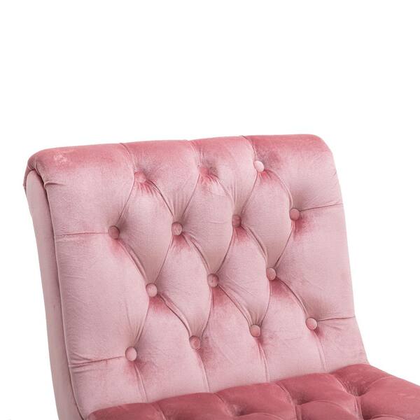 Laeh Velvet Accent Chair Rosdorf Park Fabric or Leather Type Pink Velvet