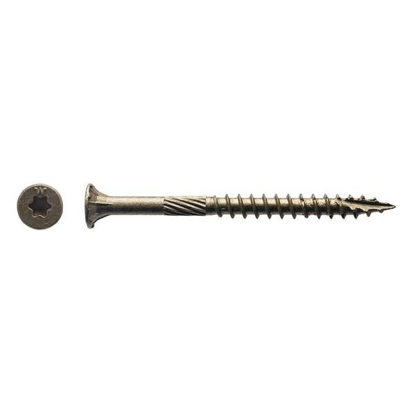 BIG TIMBER #10 x 3-1/2 in. Bronze Star Drive Flat Head Wood Screw (1000-Pack)