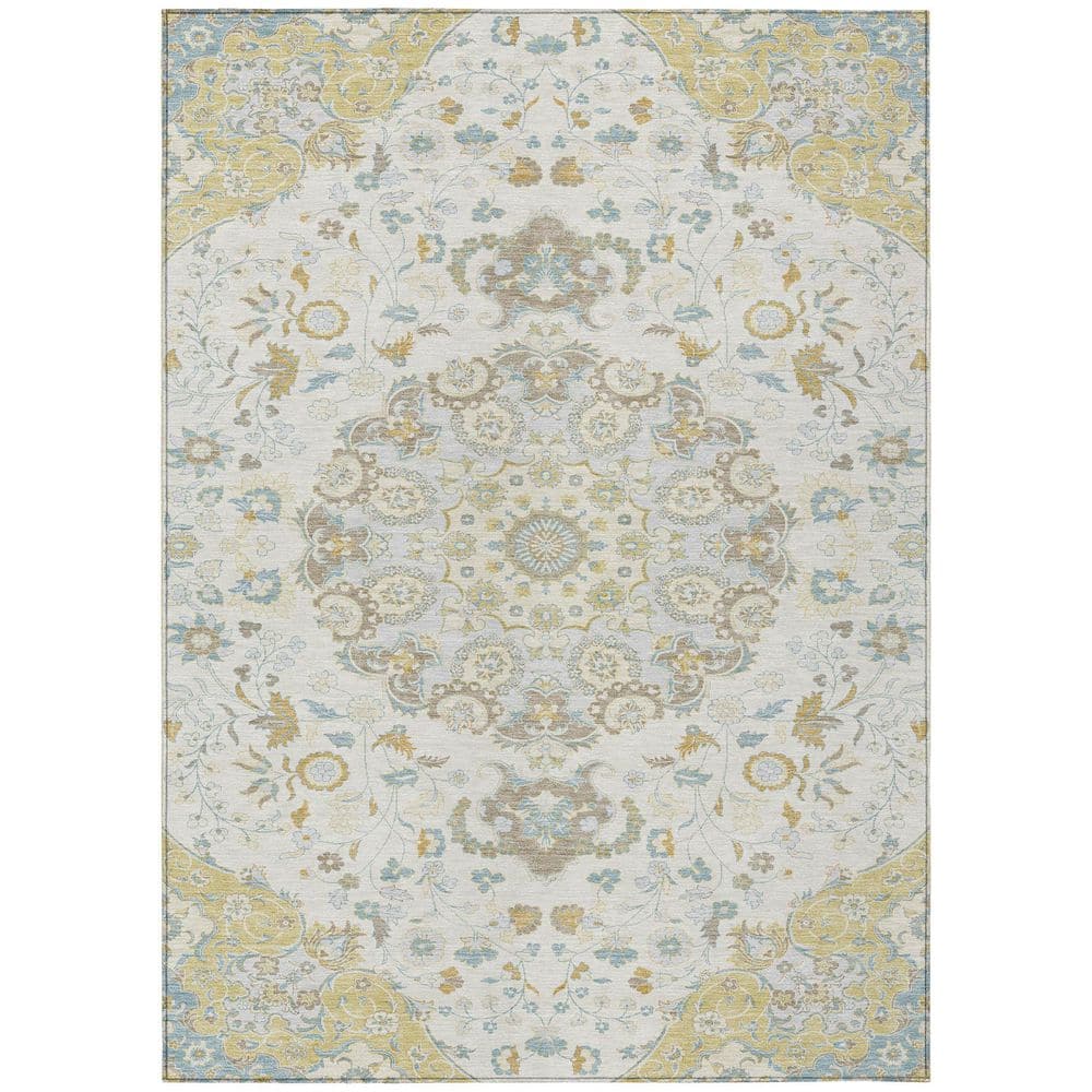 Chantille Machine Washable Indoor/Outdoor Abstract ACN2611 Ivory 3 ft. x 4 ft. Area Rug price history on PriceWatchPro