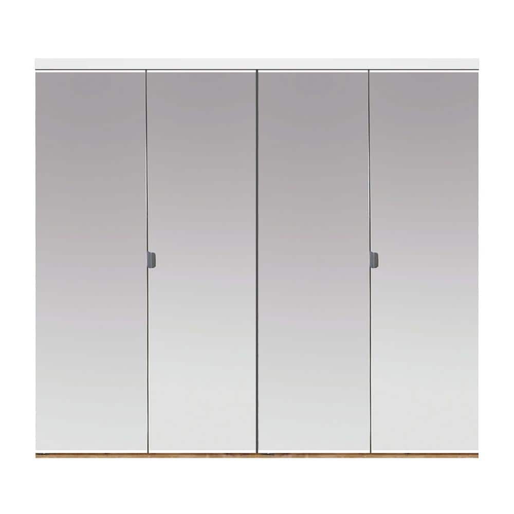 Impact Plus 66 In X 96 Polished, Mirrored Closet Doors Home Depot