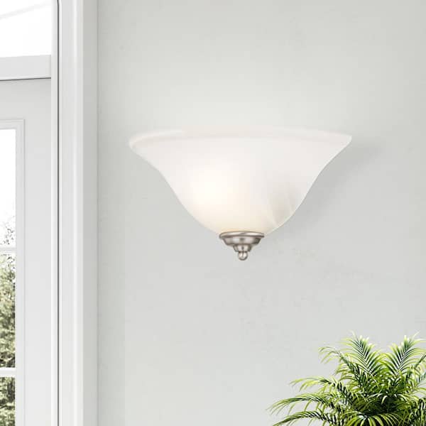 AVIANCE LIGHTING Garrett 1 Light Brushed Nickel Wall Sconce