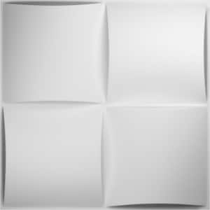 Smith White 1 in. x 1-3/5 ft. x 1-3/5 ft. White PVC Decorative Wall Paneling 1-Pack