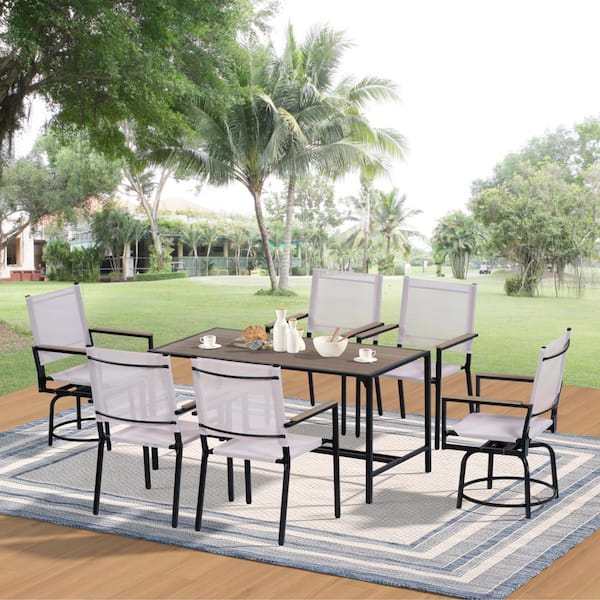 Unbranded Outdoor Adjustable Aluminum Pool Lounge Chairs with Arm All Weather Pool Chairs Blue 1-Lounge Chair Plus 1-Plastic Table