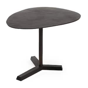 Hogeland Raw Bronze Elliptical Side Table