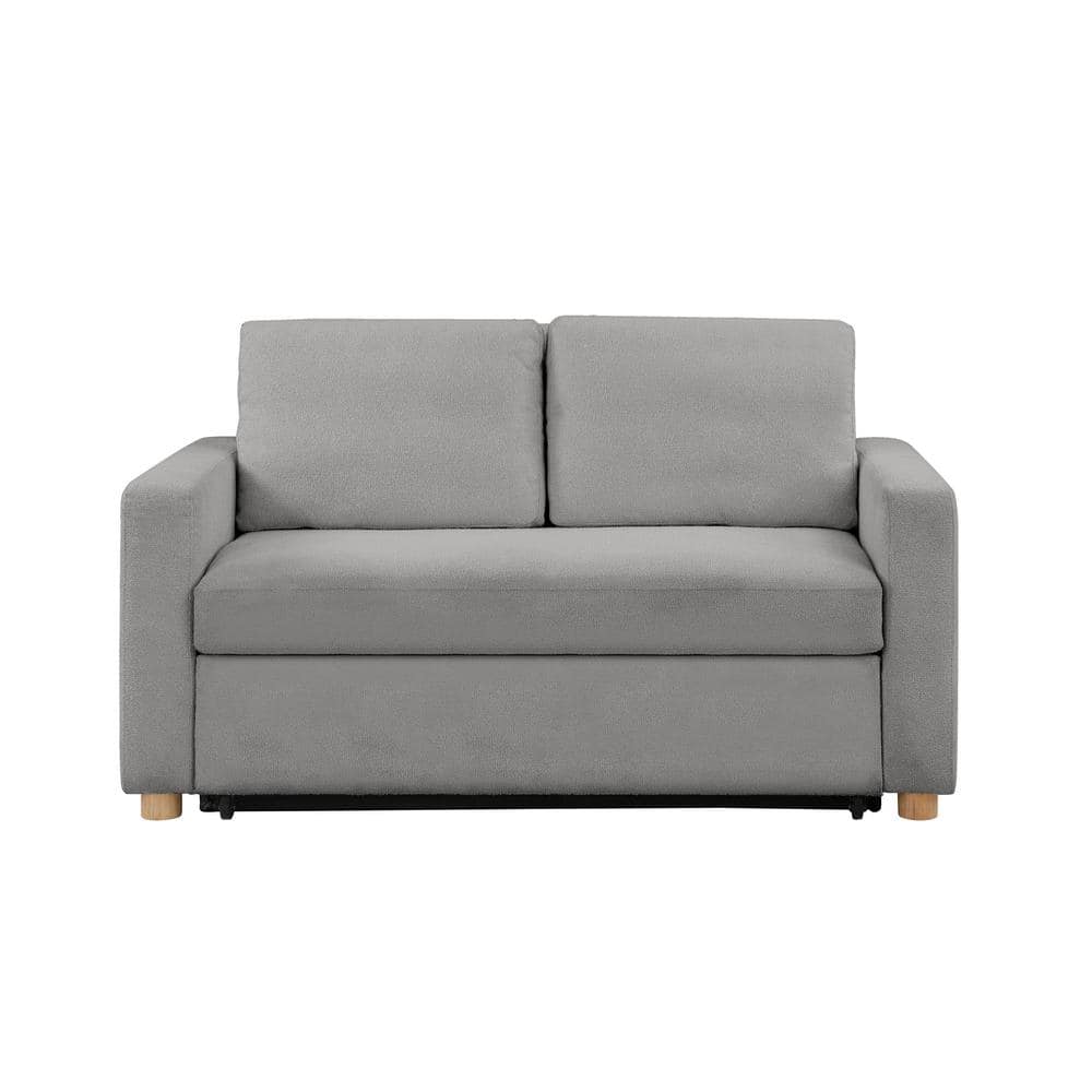 Gray Fabric Lawson Sleeper Sofa with Removable Cushions