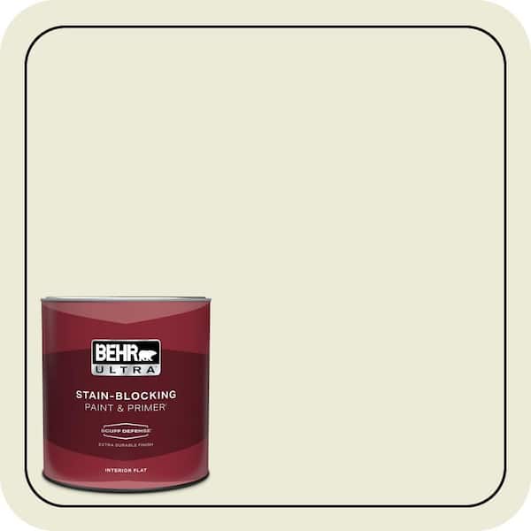 BEHR ULTRA 1 qt. #GR-W03 Amazon Breeze Extra Durable Flat Interior Paint & Primer