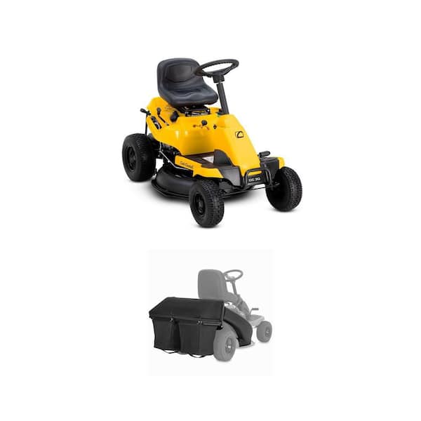 30 in. Double Bagger and 10.5 HP 6-Speed Rear Engine Riding Mower Combo