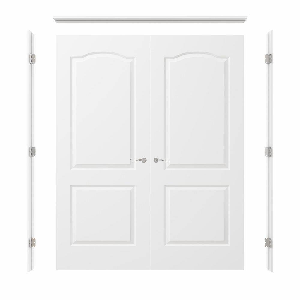 ARK DESIGN 64 in. x 80 in. 2-Panel Round Top Universal-Hand Painted ...