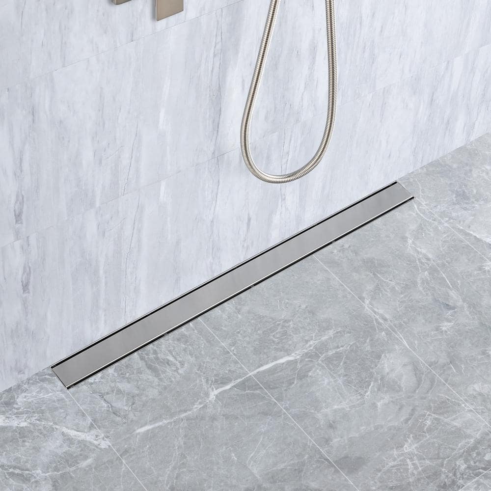 36'' Brushed Nickel Stainless Steel Linear Shower Drain