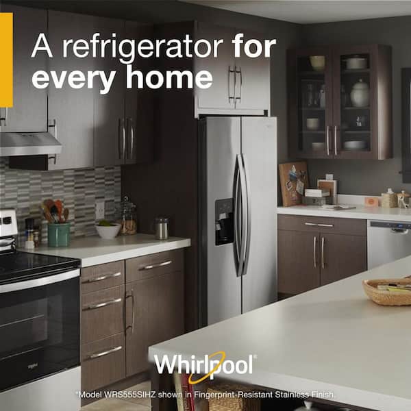 Whirlpool 25 cu. ft. Freestanding Side by Side Refrigerator in