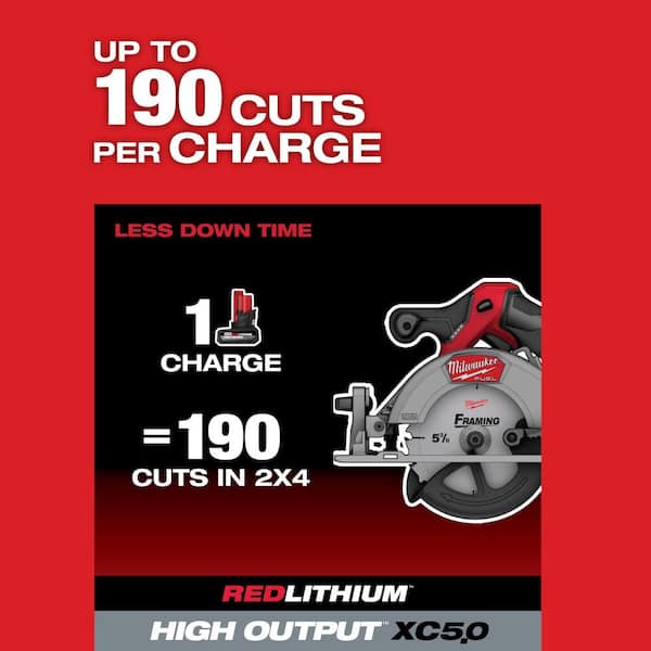 Milwaukee - M12 FUEL 12V Lithium-Ion Brushless 5-3/8 in. Cordless Circular Saw (Tool-Only)
